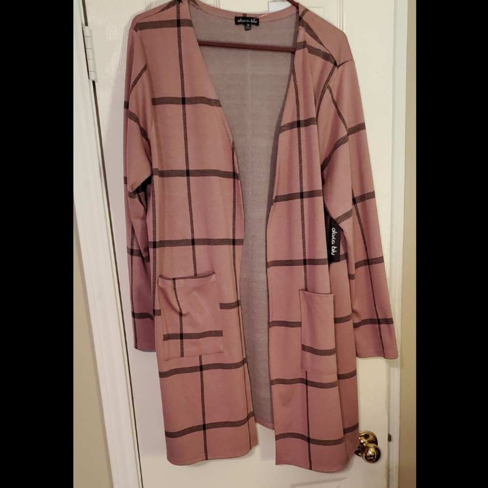 Beautiful Pink Duster Jacket